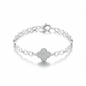 Pulsera Silver Lucky Clover Link